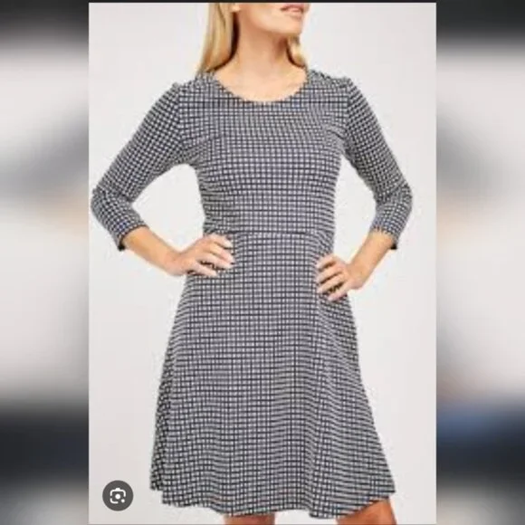 Anthropologie Little Closet Checkered Cottagecore Boho Prairie Mini Dress M - Picture 1 of 9